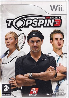 2K Sports Topspin 3 - Nintendo Wii - (B Grade) (Genbrug)
